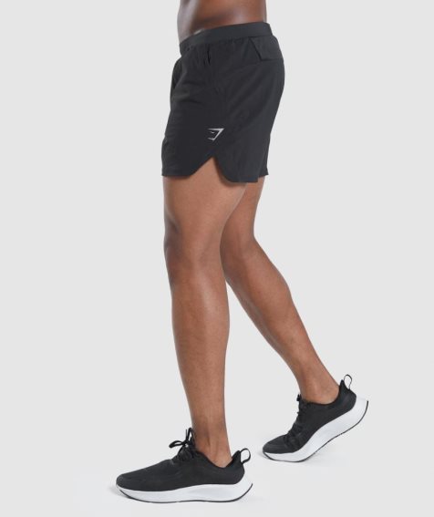 Men's Gymshark Speed Evolve 5" Shorts Black | NZ 7OFERU